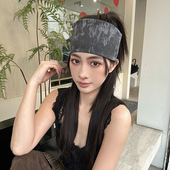 国风高质量发带休闲个性 十足宽发饰网红外出凹造型配饰运动头饰潮