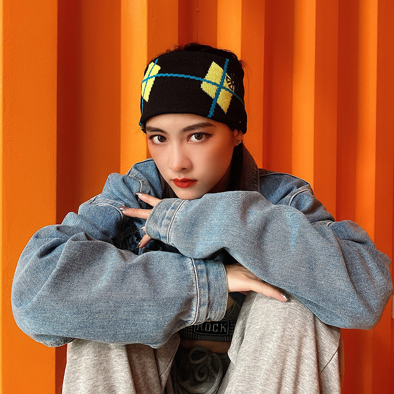 时髦进口头饰滑雪发带秋冬季外出发箍瑜伽吸汗束发带月子保暖头套