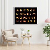 饰画卧室壁画 整形医院月子馆生殖保养墙装 爱 字母私密艺术挂画