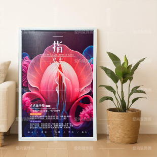 CS边框差价链接12mm树脂有框画白色框壁画原木红木纹黑色框墙挂画