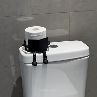 【拉屎搭子】看书小人卷筒卫生纸架家用化妆室厕所纸巾架创意3D打