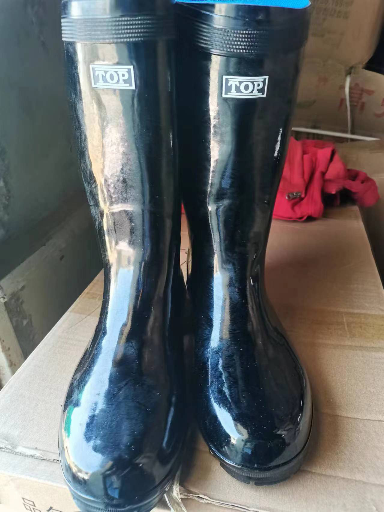 男款外贸轻量彩色平口包邮雨鞋