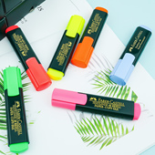 辉柏嘉1548彩色荧光笔学生用重点标记划线彩色记号笔办公标注通用