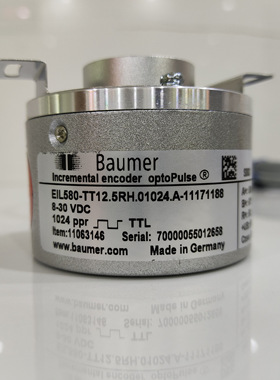 Baumer堡盟编码器 EIL580-TT12.5RH.01024.A，8-30VDC，1024ppr