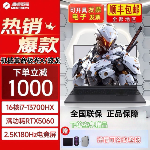 机械革命极光蛟龙独显电竞游戏本