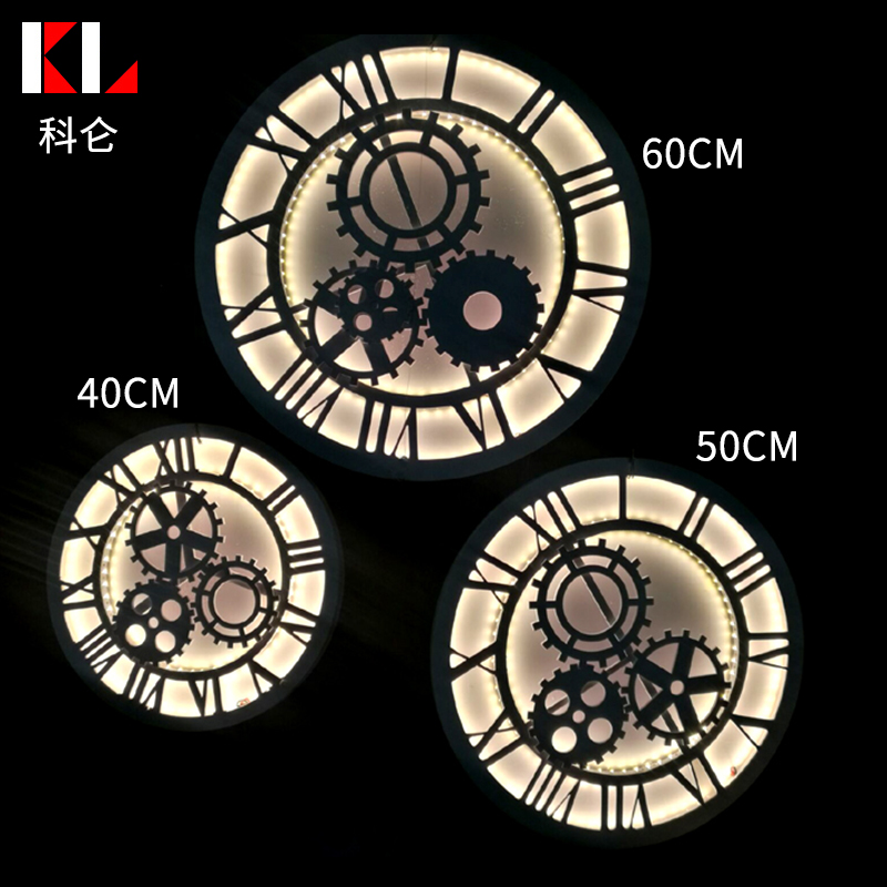 钟表齿轮发光欧式舞台橱窗道具