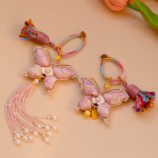 非遗宋锦葫芦生肖马蝴蝶葫芦挂件车挂包挂双面吊坠车钥匙扣礼物女