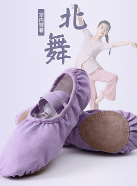 北舞芭蕾舞蹈鞋莫兰迪色系