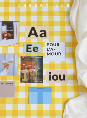 CHERRY Leb|自制韩国复古ins风高级感英文墙面装饰组合9张套卡片