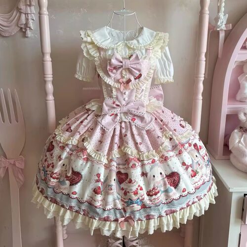 甜心梦境洛丽塔可爱兔蛋糕裙