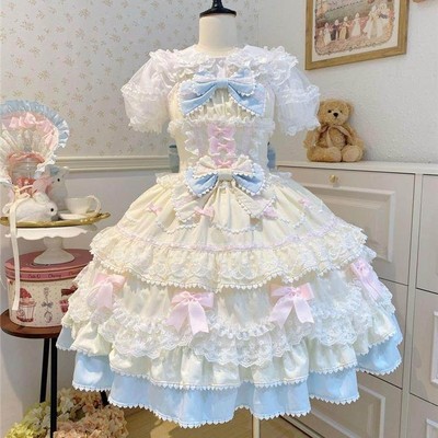 ~白糖少女原创设计秋Lolita洋装可爱jsk吊带连衣裙秋季