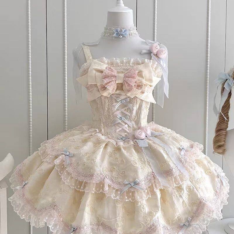 【梦幻芭蕾】~公主Lolita繁花序曲糖果洋装生日洛丽塔连衣裙童话