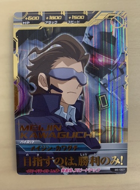 万代 高达次世代 创战者 川口名人 结城达也B5-067 CP闪卡 街机卡