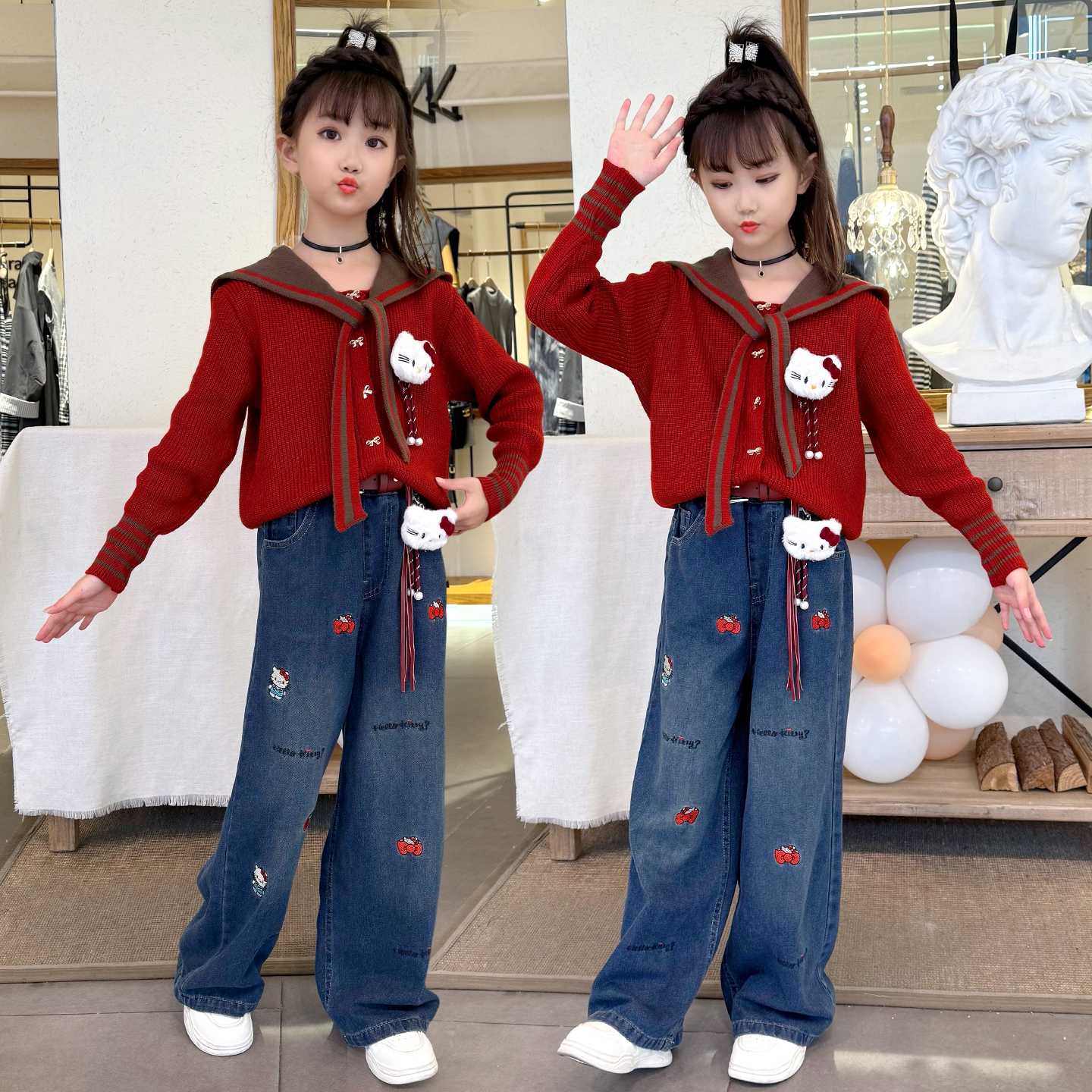 女童春秋季套装2025新款春秋装