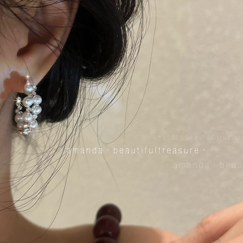 法式浪漫珍珠女珍珠高级感耳环