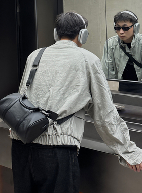 YUEN高级感韩版腋下手提单肩斜挎包波士顿通勤百搭男女日系街头潮