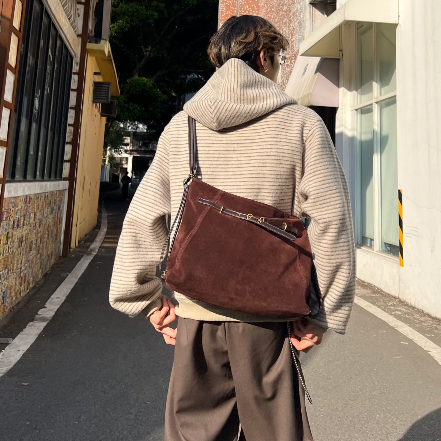 YUEN小众托特挎包男女街头潮牌麂皮绒大包日系街头hobo手提双肩包,箱包皮具/热销女包/男包,男士包袋,淘宝优惠券,粉丝福利购,淘宝优惠卷