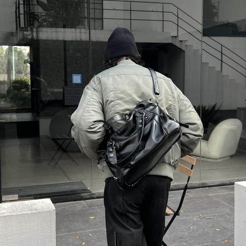 韩系慵懒风腋下斜挎包百搭小众