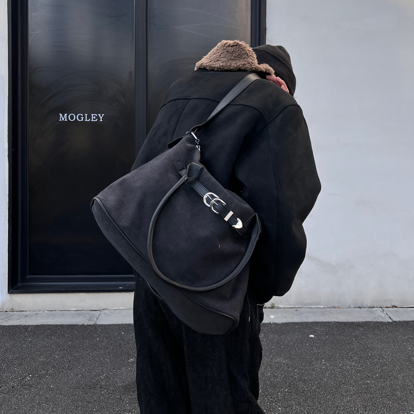 YUEN港风复古单肩腋下帆布托特包通勤百搭日系男女流浪包街头潮牌,箱包皮具/热销女包/男包,男士包袋,淘宝优惠券,粉丝福利购,淘宝优惠卷