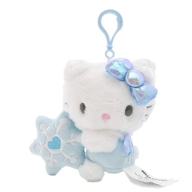 国内现货 美版三丽鸥美乐蒂 Kitty水色蓝色天使雪花 毛绒挂件 CO