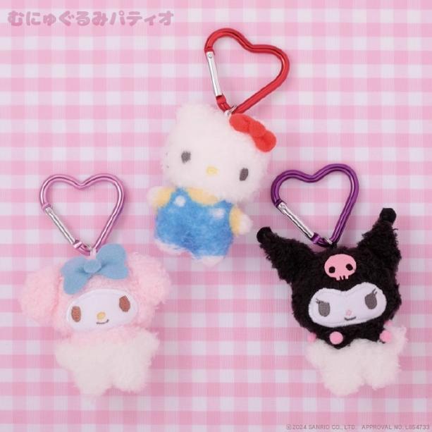现货/补款4月 日本三丽鸥KThingS爱心扣毛绒挂件Kitty 鱼怪美乐蒂