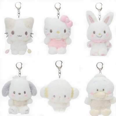 国内现货 港版三丽鸥长毛棉花糖猫Kitty 白云淡雅云朵毛绒挂件