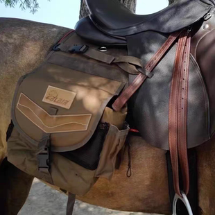 骏捷马术马鞍包骑士骑马装备西部马鞍配件马具牛津布防水骑马包