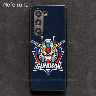 头像高达GUNDAM三星zfold7手机壳华为MateX6适用 荣耀Magic V5折叠屏小米MIX Fold4皮革vivo x fold5保护套