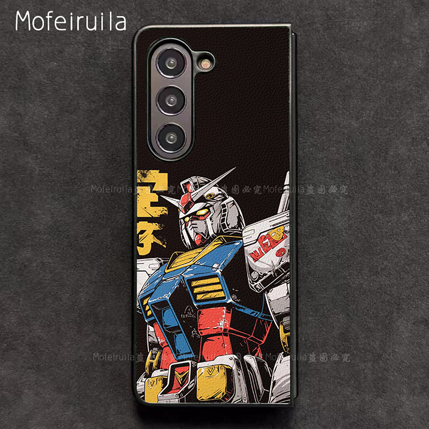 RX-78元祖高达GUNDAM三星zfold7手机壳华为MateX6适用 荣耀Magic V5折叠屏小米MIX Fold4皮革vivo保护套oppo