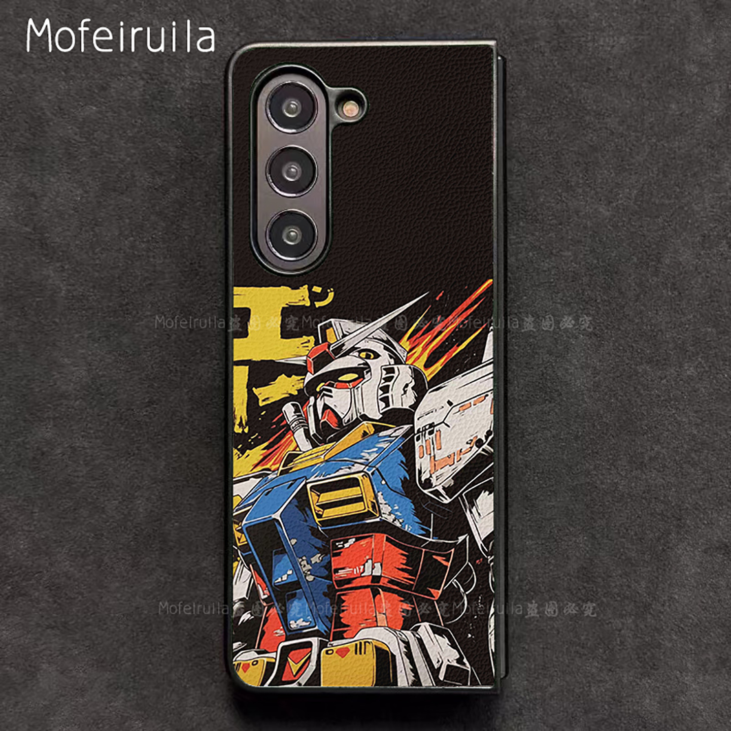 RX-78元祖高达GUNDAM三星zfold7手机壳华为MateX6适用 荣耀Magic V5折叠屏小米MIX Fold4皮革vivo保护套oppo