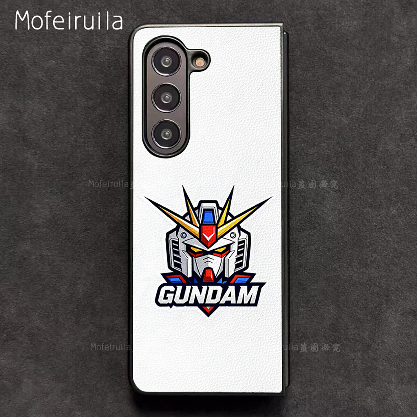 头像高达GUNDAM三星zfold7手机壳华为MateX6适用 荣耀Magic V5折叠屏小米MIX Fold4皮革vivo x fold5保护套