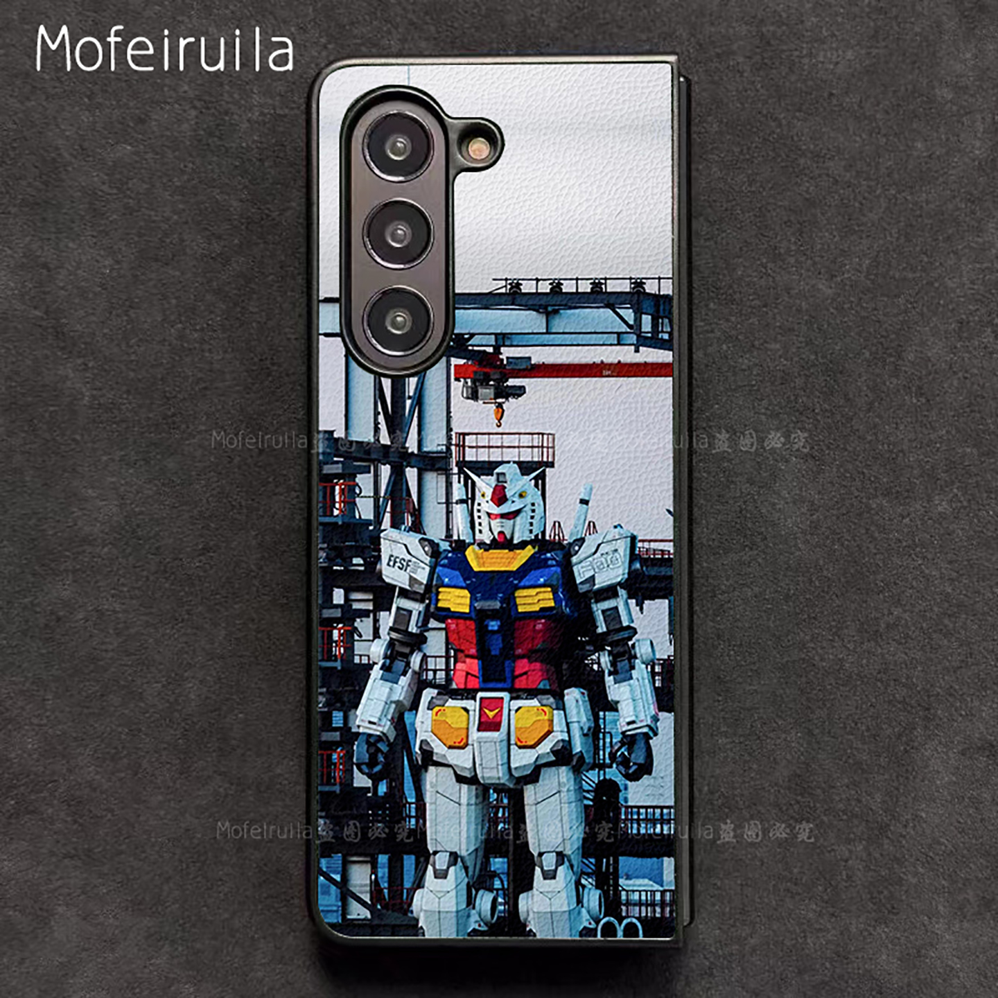 元祖高达GUNDAM三星zfold7手机壳华为MateX6适用 荣耀Magic V5折叠屏小米MIX Fold4皮革vivo x fold5保护套
