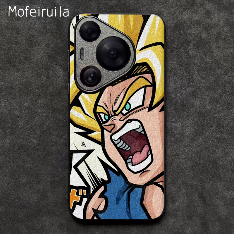 动漫龙珠悟饭赛亚人悟空华为Pura70Ultra手机壳Pura 70 Pro十适用P70皮革小米15高级mate70pro 苹果16 保护套