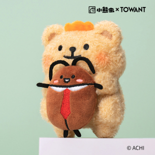 MINISO名创优品小熊虫毛绒电脑挂可爱公仔娃娃玩偶挂件礼物摆件