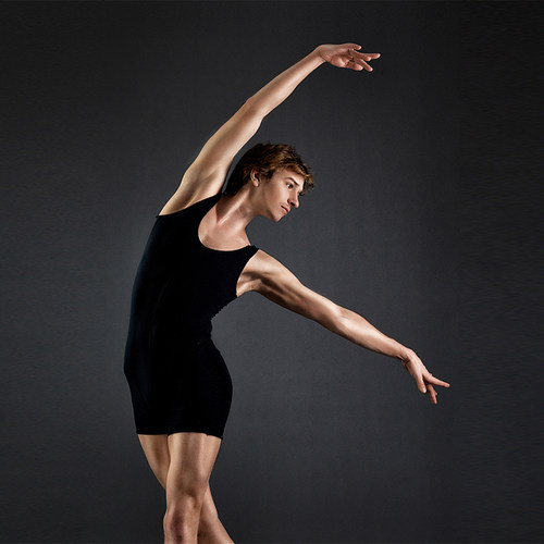 芭蕾舞服男练功服背心连体服