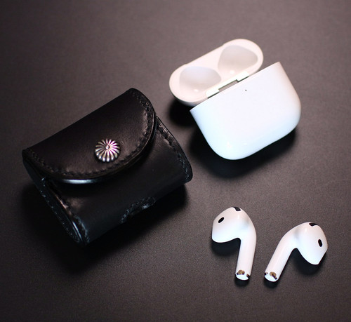 【醍醐】AirPods 4 蓝牙耳机保护壳真皮耳机收纳包
