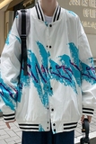 春款青少年流行棒球服外套印花潮流立领100%聚酯纤维-J，男装夹克，星座507-2（原305A）
