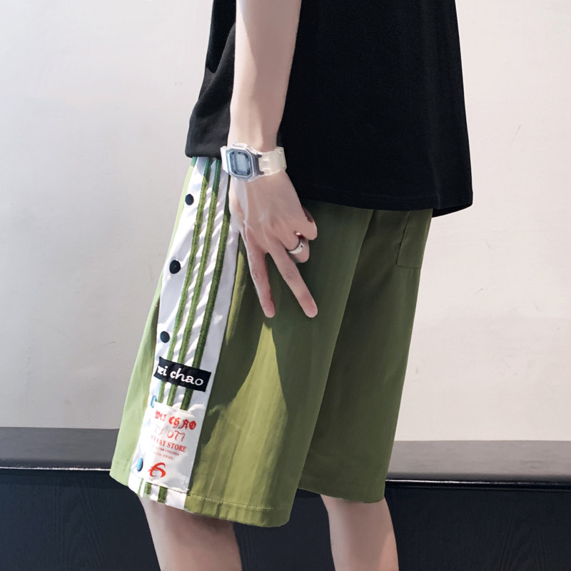 夏季5分运动短裤男潮流宽松休闲五分裤直筒免烫305A,男装休闲裤,星座507-2（原305A）