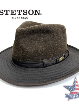 限时特价美国STETSON斯泰森户外帽西部牛仔帽礼帽钓鱼帽遮阳露营