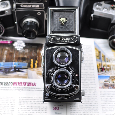 乐淘精选】罕见早期 美能达Minolta 双反中画幅75mm人文定焦相机