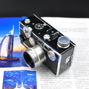 方砖百眼巨人阿古斯旁轴相机 哈利波特 Argus 带牛皮原盒 同款