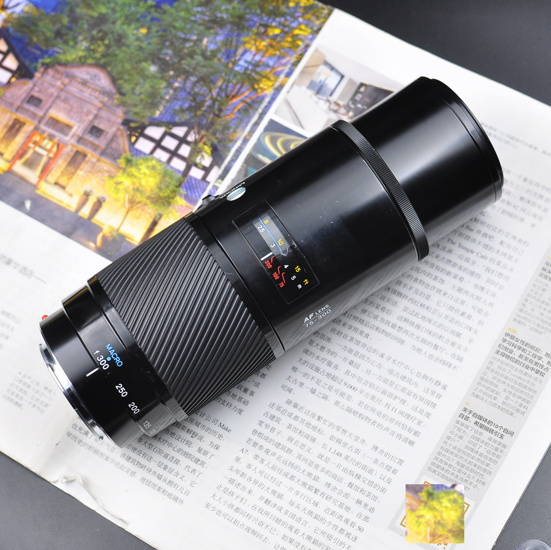 美能达 75-300 4.5-5.6 A口自动长焦 转接微单 E口 M43 FX 带微距
