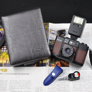 咖色 闪光灯 理光FF 皮盒 机械定时器 限量版