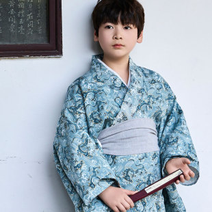 男式 2025新款 夏季 浴衣春夏春季 日本儿童和服浴衣男童日式