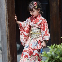 和服女童和服儿童日式浴衣儿童樱花拍照小孩服童春夏春季夏季