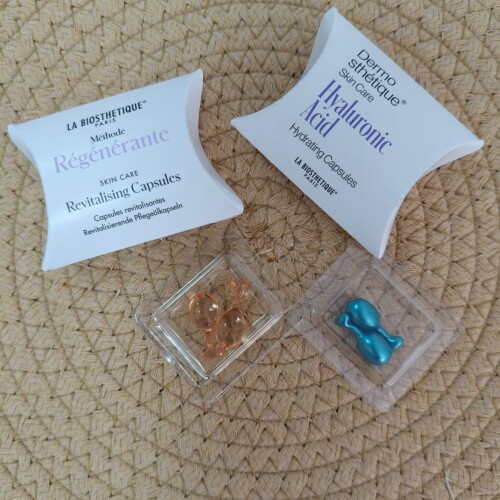 法国直邮LA BIOSTHETIQUE贝伊丝小蓝珠小红珠保湿精华胶囊2粒试用