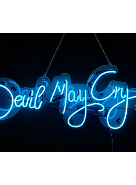  Devil May Cry鬼泣霓虹灯定制游戏周边电竞房氛围灯网红装饰灯