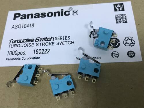 原装进口Panasonic松下ASQ10418 绿松石 防水微动开关 带弯杆