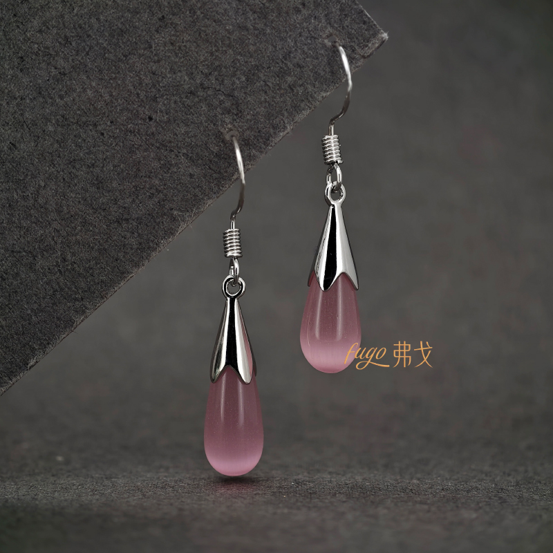 水滴型女耳环公主超仙个性饰品