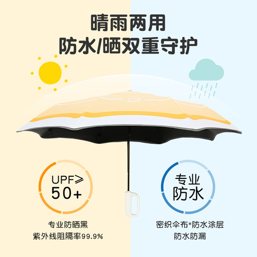 AVRNA黑胶防晒50+晴雨折叠伞